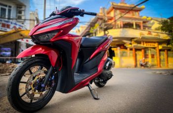 Honda Vario 150 Tampil Elegan, Berbekal Permainan Kelir dan Part-part Mewah